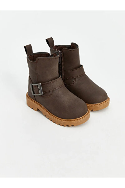 LC Waikiki Lcw Steps Brown Leather Look Baby Boy Boots