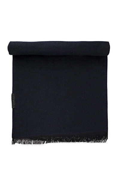 Hatemoğlu Navy Blue Double Sided Scarf