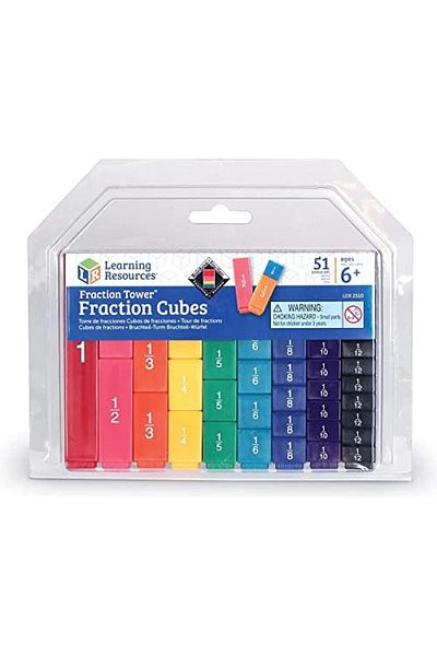 Learning Resources Fraction Tower Fraction Cubes-LER2510