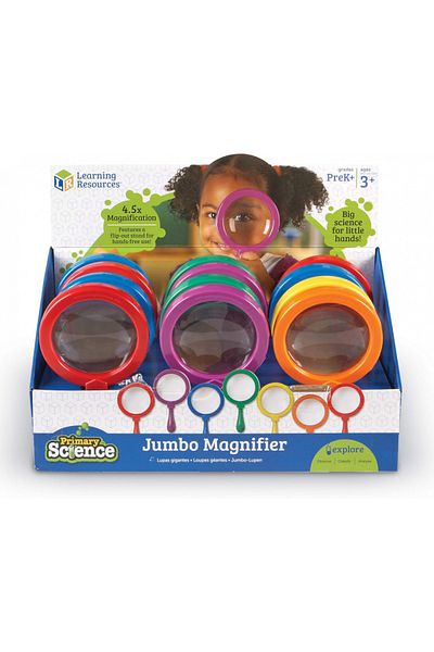 Learning Resources Jumbo Magnifier Countertop Display - Set of 12 Pop-LER2775