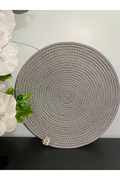 RİKKO قطعة واحدة من طبق الجوت الرمادي / طبق تقديم لوكس للخدمة الأمريكية