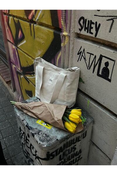 Sowa Collection Canvas Bag with Adjustable Cross Strap - Women's Hand and Shoulder Bag L:30 W:35 W:10 cm