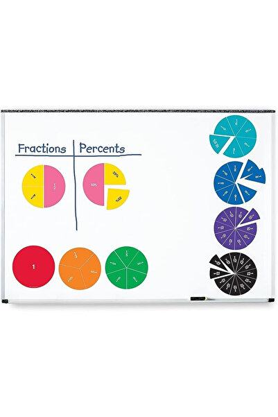 Learning Resources Double-Sided Magnetic Demonstration Rainbow Fraction Circles-LER1616
