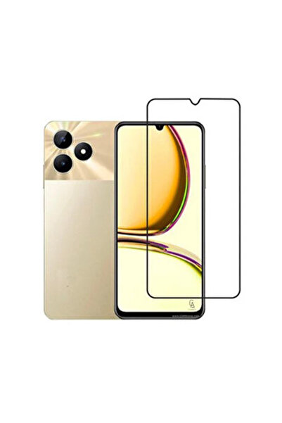 Nettech Realme C53 Uyumlu Kılıf Dostu Cam Ekran Koruyucu - Şeffaf