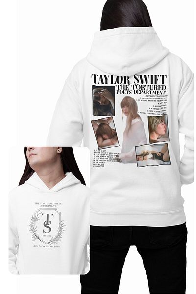 Fuddy Moda 2024 Establishment TTPD - Unisex Taylor Swift Φούτερ με στάμπα με κουκούλα