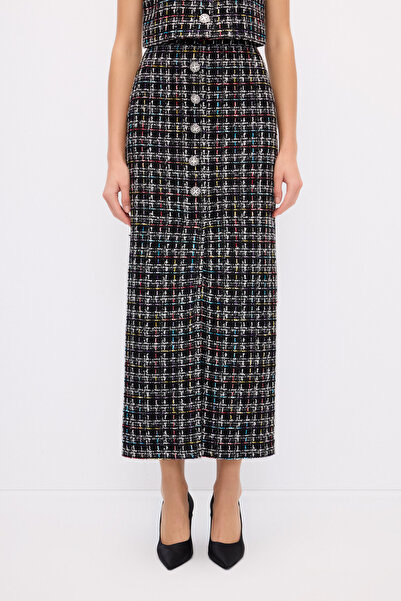 adL Mert Aslan Yırtmaçlı Tüvit Etek