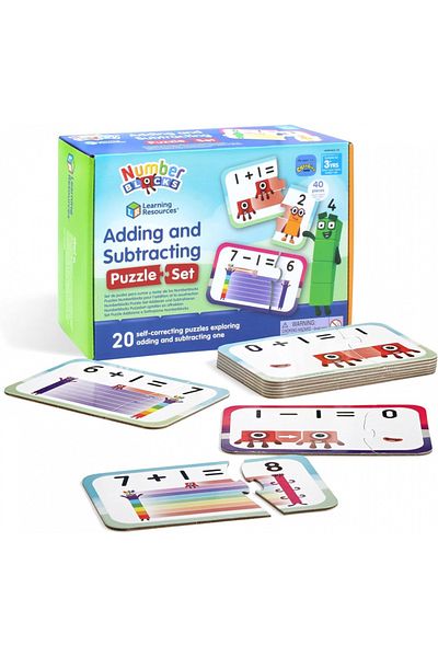 Learning Resources مجموعة ألغاز الجمع والطرح من Numberblocks - HM95402 - المملكة المتحدة