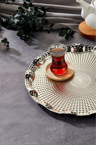Cooker صينية عرض معدنية مقاس 35 سم