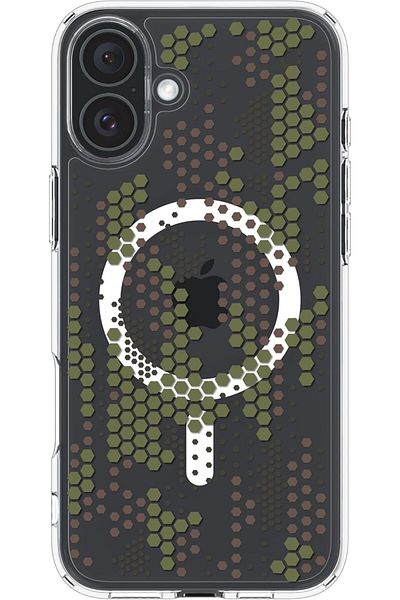 Spigen Ultra Hybrid MagFit for iPhone 16 Plus case [MagSafe compatible] - Digital Camo