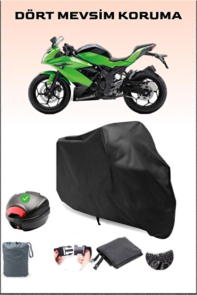 Breen أسود لـ Kawasaki Ninja 250sl حقيبة خلفية متوافقة مع القماش المشمع للدرا...
