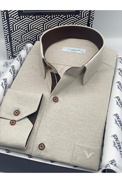 Fitmens Classic Long Sleeve Winter Herringbone Lumberjack Collar Buttoned Cotton Gift Boxed Men's Shirt Fs-001991 -