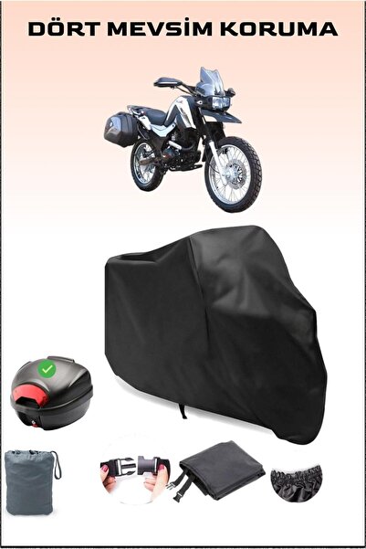 Breen Black Rks Winner 200 Back Bag Compatible Motorcycle Tarpaulin Waterproo...