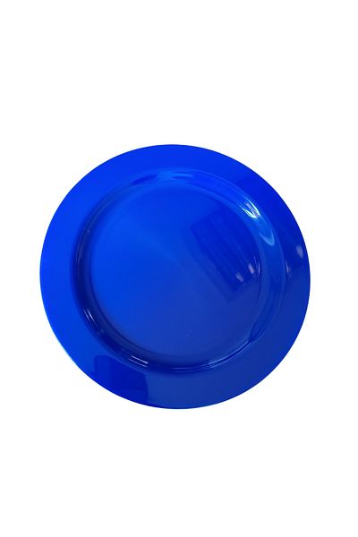 Trade Bazaar 26 Cm-Blue Luxury Plastic Mica Round Plate