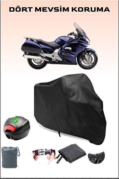 Breen Black Honda 1300 Pan European Rear Bag Compatible Motorcycle Tarpaulin ...