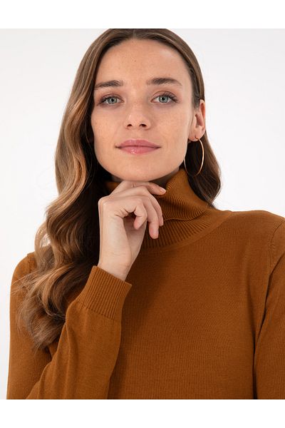 Pierre Cardin Coconut Slim Fit Turtleneck Basic Sweater 50300786-Vr153