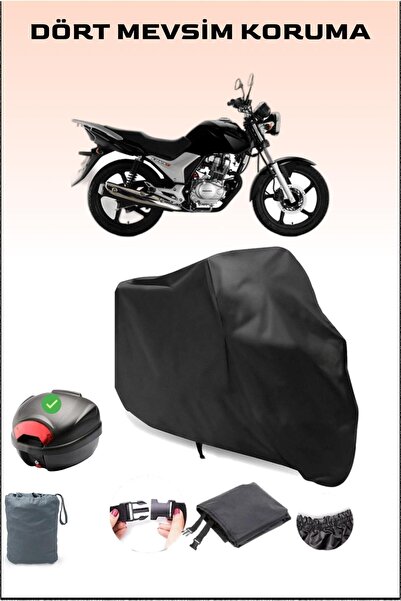 Breen Black Honda Cb 125E Rear Bag Compatible Motorcycle Tarpaulin Waterproof...
