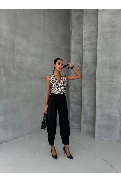 TunaBlogg Model Balloon Pants - Black Fabric Shalwar