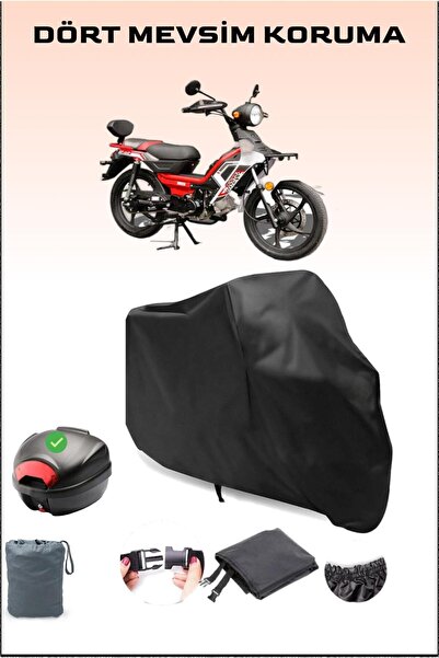 Breen Black Altai Tank 50 Rear Bag Compatible Motorcycle Tarpaulin Waterproof...