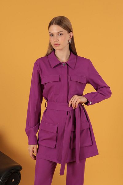 Lukas Atlas Fabric Pocket Espirili Women's Jacket Plum