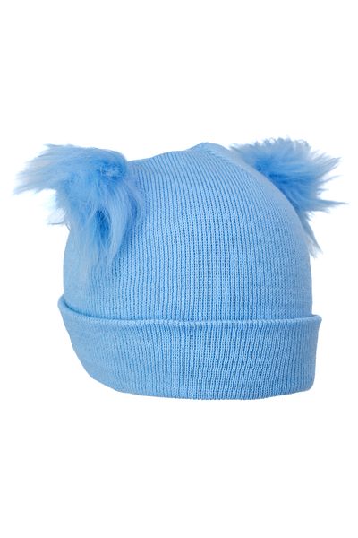 Oppland Fete - Bonita de iarna elastica si confortabila, bumbac cu pompon dublu