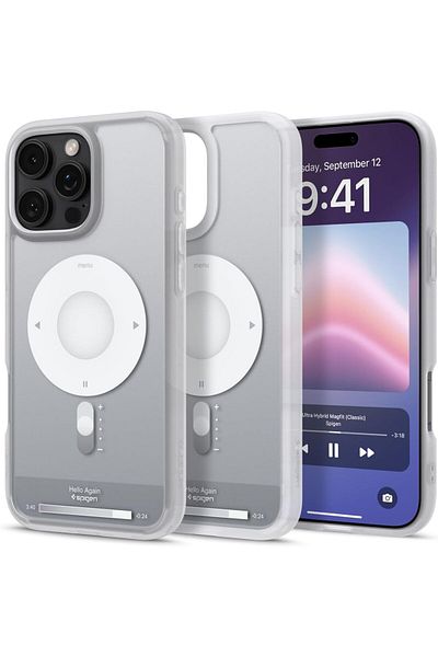 Spigen Ultra Hybrid MagFit for iPhone 16 Pro Max case [MagSafe compatible] - Classic Silver