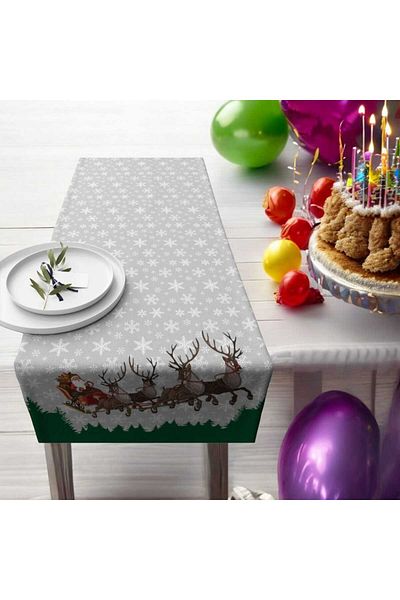 LUX VIE Runner de Anul Nou din Tesatura Premium - 40*140 Cm, Fata de Masa Design
