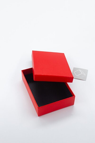 carton box Karton Kutu Yılbaşı 1 Adet Kırmızı Küçük Sert Hediye Kutusu (EN 10*BOY 14*YÜKSEKLİK 3,8 CM)
