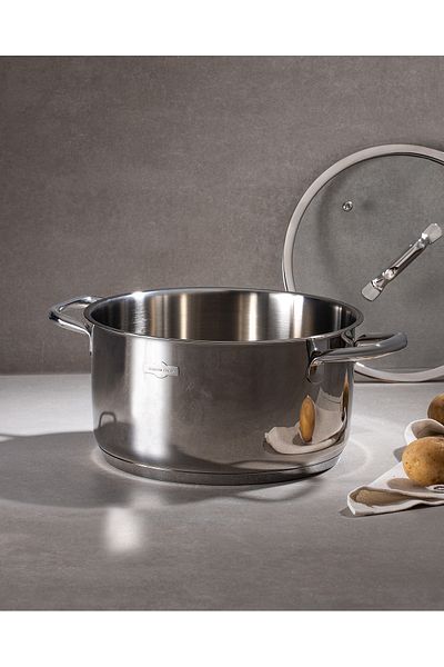 Madame Coco Nova Deep Pot - Steel - 24 cm