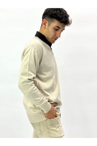 Beğen V-Neck Sleeve Sweater