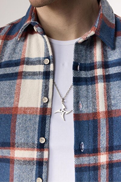 Tudors Férfi Slim Fit Slim Fit hosszú ujjú kockás téli favágó ing