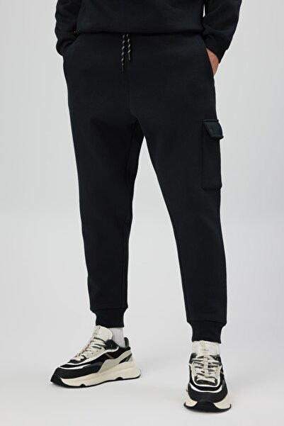 BABOKAH Kargo Cep Comfort Siyah Jogger