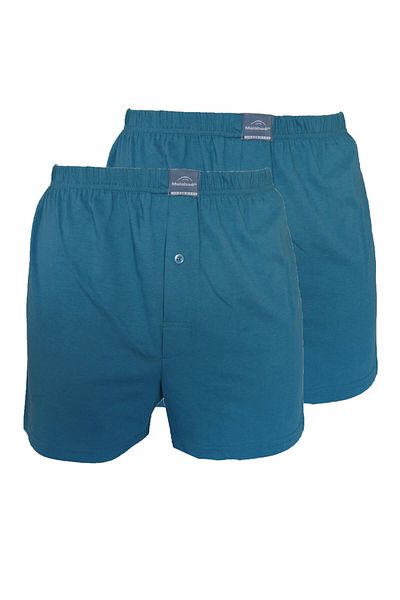 Malabadi Ανδρικό μπλε 2 πακέτο Wide Fit 100% Cotton Boxer 024