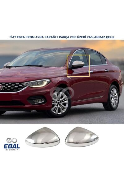 EBAL OTO AKSESUAR Fiat Egea Cross Krom Ayna Kapağı 2 Parça 2015 Ve Üzeri P.çelik