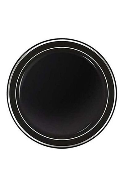 Trade Bazaar Luxury Plastic Mica Round Plate 23 cm