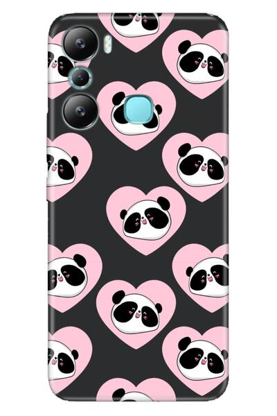 Cekuonline Infinix Hot 20I Case Silicone Patterned Illustrated Uv Cover Panda