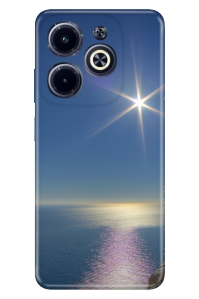 Cekuonline جراب Infinix Hot 40 Pro مطبوع عليه صورة نانو سيليكون هادئ