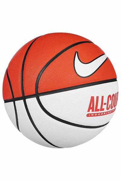 Nike Unisex Everday All Court 8P Λευκή/Κόκκινη μπάλα μπάσκετ - Deflated N.100.4369.187RS