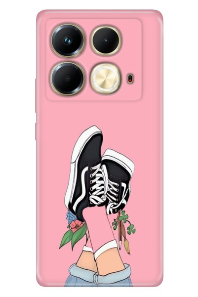 Cekuonline Case for Infinix Note 40 4g Case Pictorial Printed Nano Silicone P...