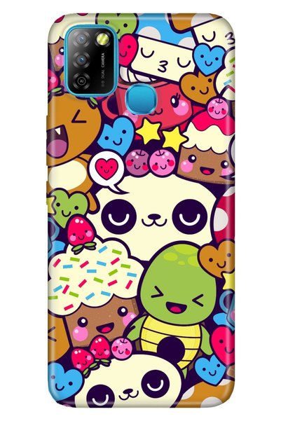 Cekuonline Infinix Smart 5 Case Silicone Tioserisi Patterned Illustrated - Cu...