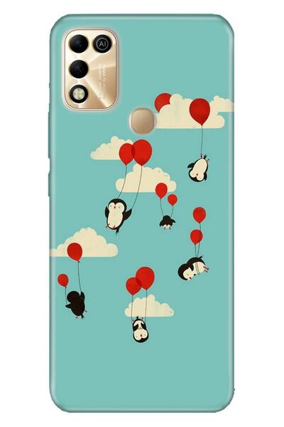Cekuonline Infinix Hot 11 Play Case Silicone Moderna Illustrated Patterned Fl...