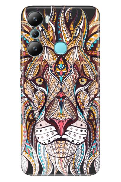 Cekuonline Infinix Hot 20I Case Silicone Patterned Illustrated Uv Cover Lion ...