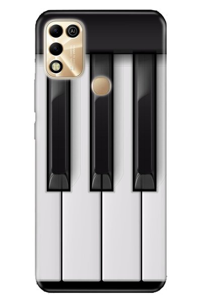 Cekuonline Infinix Hot 11 Play Case Silicone Moderna Illustrated Patterned Piano