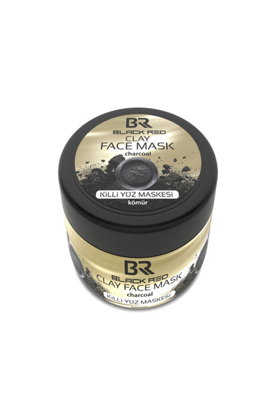 Black Red CLAY FACE MASK CHARCOAL 400 GR