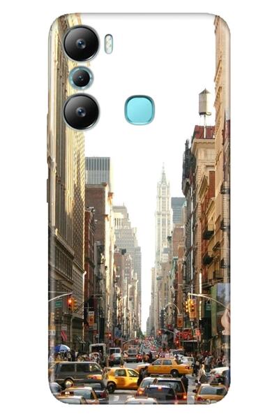 Cekuonline Infinix Hot 20I Case Silicone Patterned Illustrated Uv Cover Newyo...