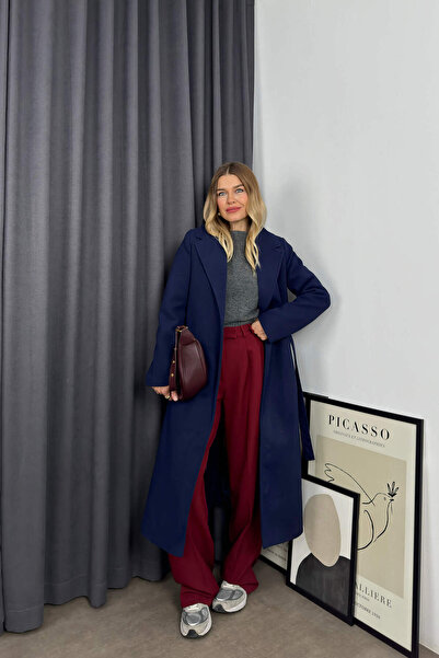 Sue Store Παλτό με επένδυση Navy Blue