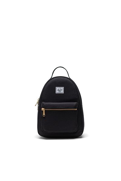 Herschel Supply Co. Μαύρο σακίδιο πλάτης Nova Unisex με φερμουάρ Mini Size