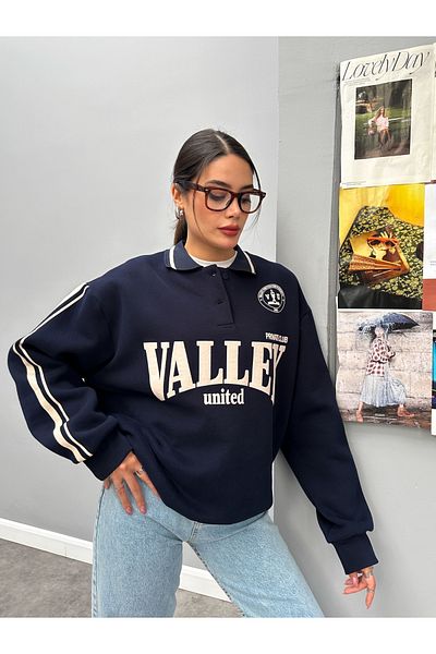 ESRAHELVACI Φούτερ Polo Neck Raised Valley