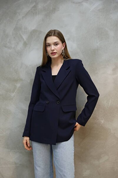 SUXİRCNHTMTS Елегантний силует однобортний піджак