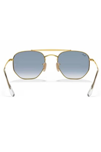 Ray-Ban Rb3648 Güneş Gözlüğü Mavi Degrade Cam Gold Sarı Metal Çerçeve