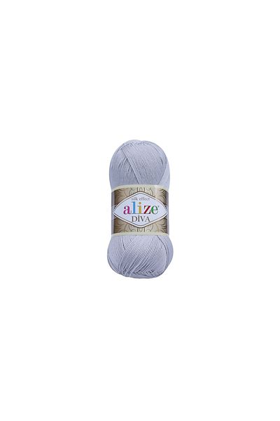 Alize Light Gray Bead Diva - Prestige 168